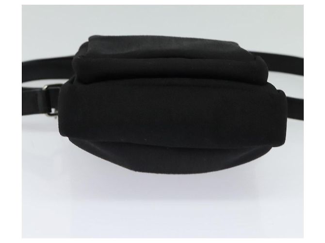 Borsa a spalla in tela nera Auth BA873 di SAINT LAURENT Nero - vista 5