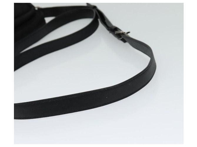 Borsa a spalla in tela nera Auth BA873 di SAINT LAURENT Nero - vista 7