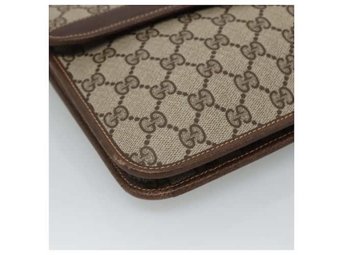 Bolsa de Ombro GUCCI GG Supreme PVC Bege 004 904 0671 Auth BA927 - vista 14