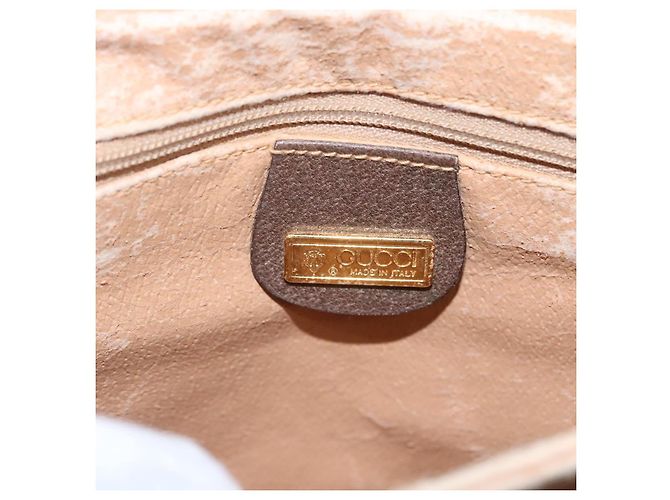 Bolsa de Ombro GUCCI GG Supreme PVC Bege 004 904 0671 Auth BA927 - vista 19