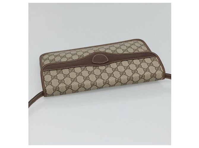 Bolsa de Ombro GUCCI GG Supreme PVC Bege 004 904 0671 Auth BA927 - vista 6