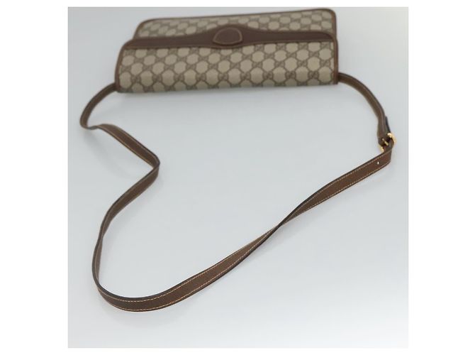 Bolsa de Ombro GUCCI GG Supreme PVC Bege 004 904 0671 Auth BA927 - vista 7