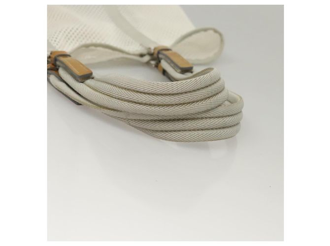 PRADA Shoulder Bag Nylon White Silver Auth hk2408 Silvery - view 8