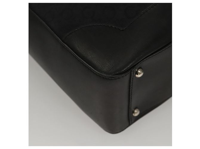 Céline Borsa a mano in tela Macadam Celine C nera Auth sw212 Nero - vista 15