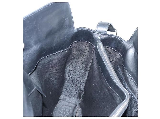 Céline Borsa a mano in tela Macadam Celine C nera Auth sw212 Nero - vista 18
