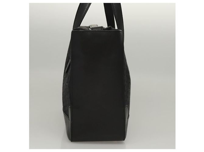Céline Borsa a mano in tela Macadam Celine C nera Auth sw212 Nero - vista 3