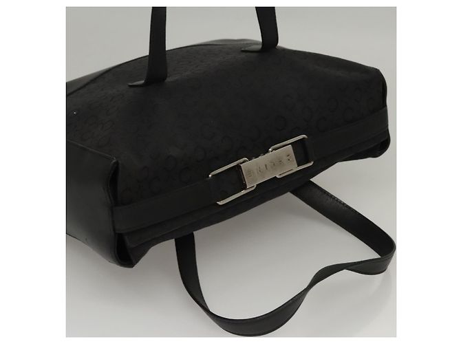 Céline Borsa a mano in tela Macadam Celine C nera Auth sw212 Nero - vista 6