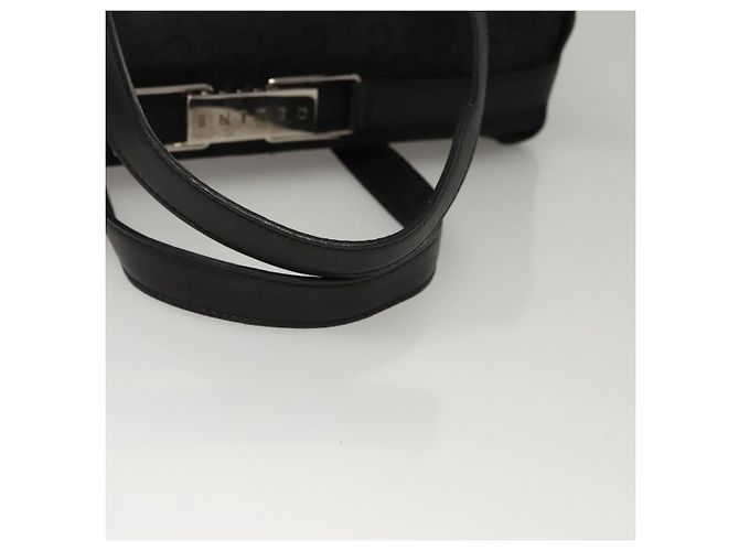Céline Borsa a mano in tela Macadam Celine C nera Auth sw212 Nero - vista 7