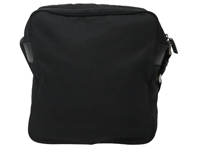 Borsa a Spalla PRADA in Nylon Nero Auth 106791 - vista 2