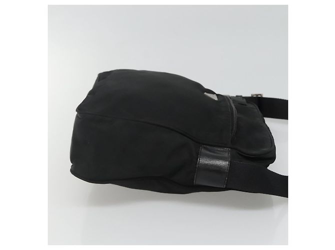 Borsa a Spalla PRADA in Nylon Nero Auth 106791 - vista 3