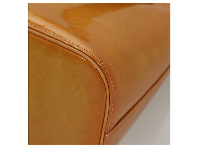 LOUIS VUITTON Monogram Vernis Bolsa de Mano Houston Amarillo M91121 LV Auth BA914 - vista 16