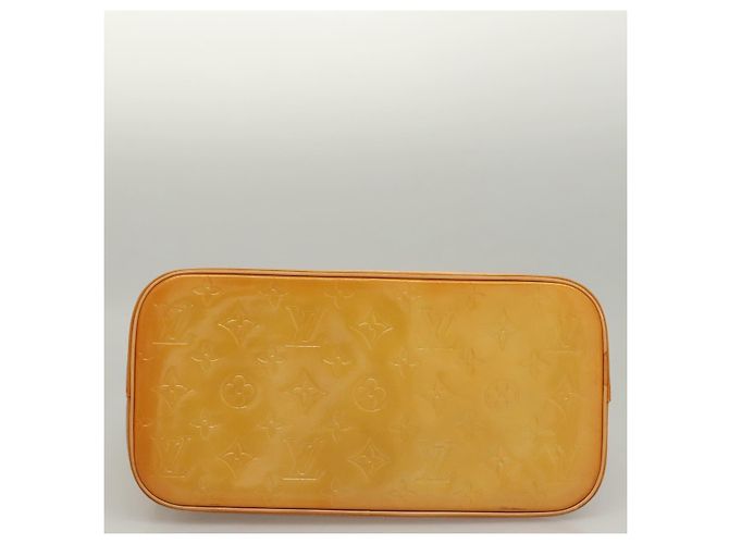 LOUIS VUITTON Monogram Vernis Bolsa de Mano Houston Amarillo M91121 LV Auth BA914 - vista 5