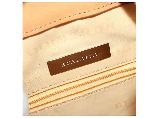 Borsa a Spalla Burberry in Tela e Pelle Bianca Auth bs23926 Bianco - vista 10