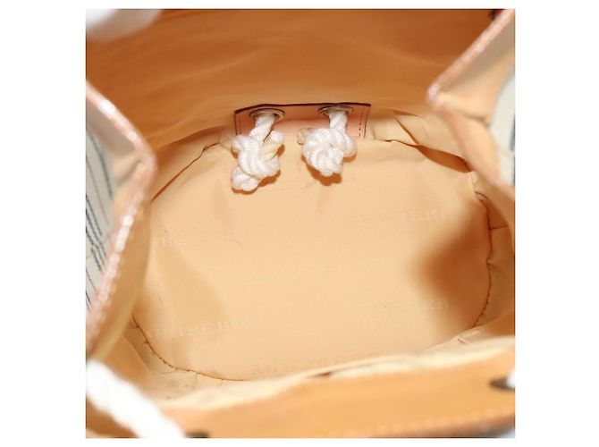 Borsa a Spalla Burberry in Tela e Pelle Bianca Auth bs23926 Bianco - vista 11