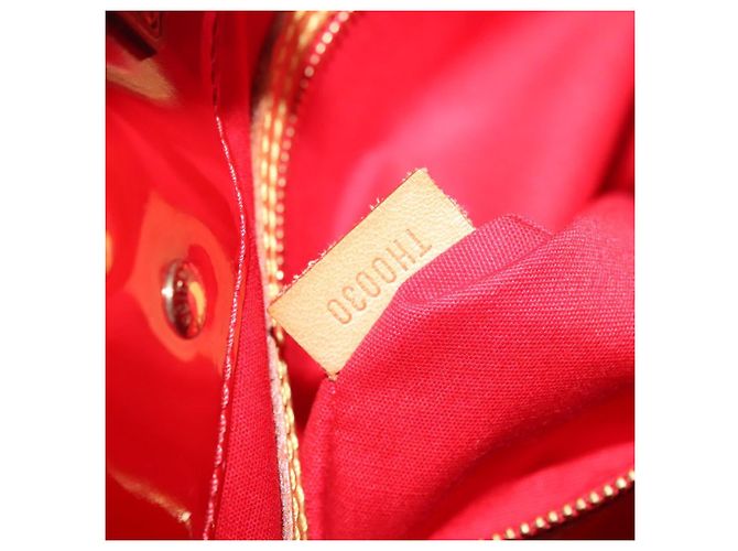 LOUIS VUITTON Monogram Vernis Reade MM Bolsa de Mano Roja M91086 LV Auth bs23730 - vista 12