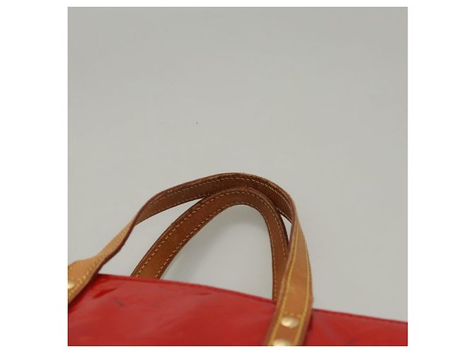 LOUIS VUITTON Monogram Vernis Reade MM Bolsa de Mano Roja M91086 LV Auth bs23730 - vista 15