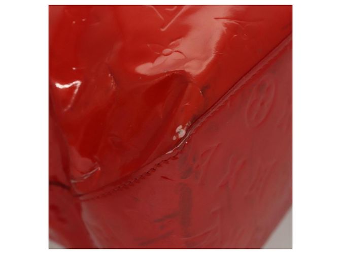 LOUIS VUITTON Monogram Vernis Reade MM Bolsa de Mano Roja M91086 LV Auth bs23730 - vista 17
