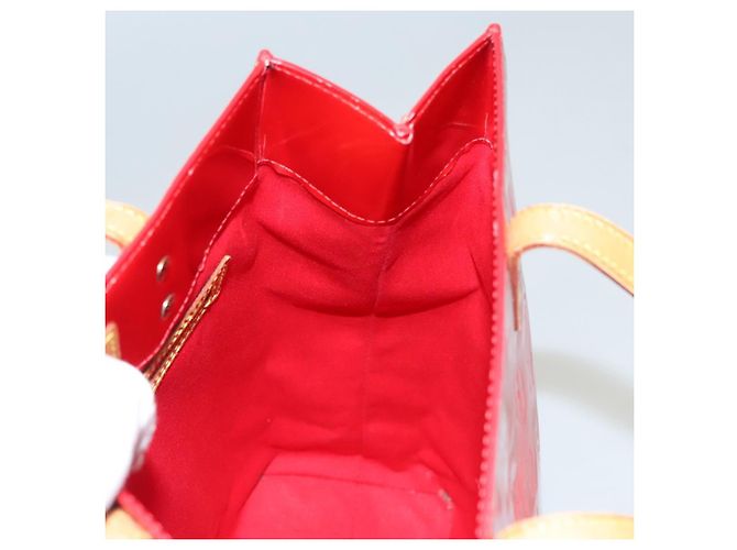 LOUIS VUITTON Monogram Vernis Reade MM Bolsa de Mano Roja M91086 LV Auth bs23730 - vista 20