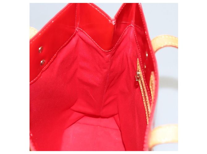 LOUIS VUITTON Monogram Vernis Reade MM Bolsa de Mano Roja M91086 LV Auth bs23730 - vista 21