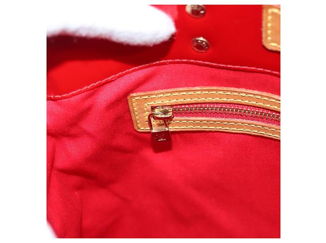 LOUIS VUITTON Monogram Vernis Reade MM Bolsa de Mano Roja M91086 LV Auth bs23730 - vista 22