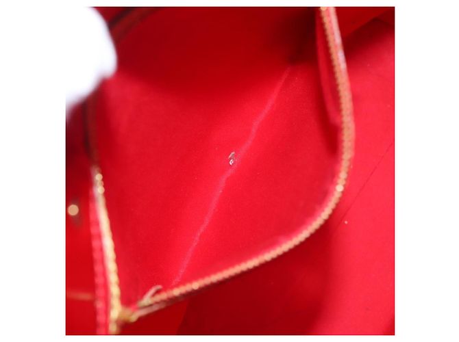 LOUIS VUITTON Monogram Vernis Reade MM Bolsa de Mano Roja M91086 LV Auth bs23730 - vista 23
