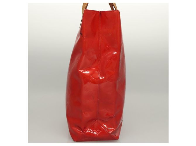 LOUIS VUITTON Monogram Vernis Reade MM Bolsa de Mano Roja M91086 LV Auth bs23730 - vista 4