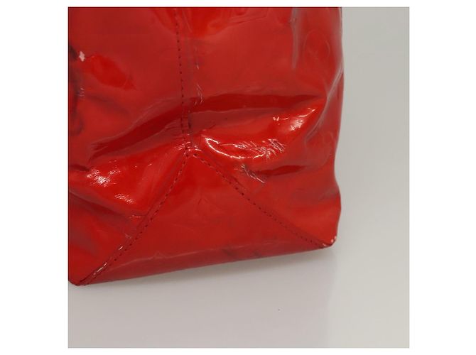 LOUIS VUITTON Monogram Vernis Reade MM Bolsa de Mano Roja M91086 LV Auth bs23730 - vista 6