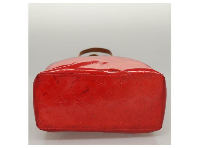 LOUIS VUITTON Monogram Vernis Reade MM Bolsa de Mano Roja M91086 LV Auth bs23730 - vista 7