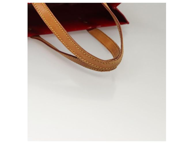 LOUIS VUITTON Monogram Vernis Reade MM Bolsa de Mano Roja M91086 LV Auth bs23730 - vista 8