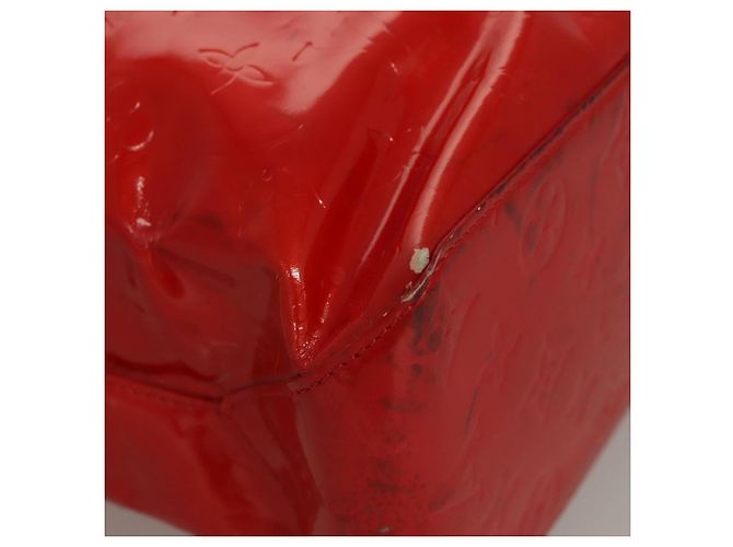 LOUIS VUITTON Monogram Vernis Reade MM Bolsa de Mano Roja M91086 LV Auth bs23730 - vista 9