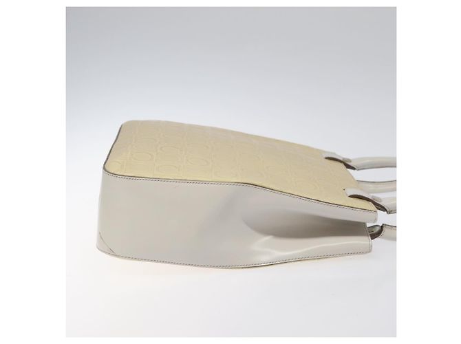 Borsa a spalla in pelle beige Salvatore Ferragamo Auth ac3690 - vista 3