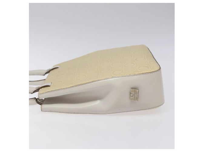 Borsa a spalla in pelle beige Salvatore Ferragamo Auth ac3690 - vista 4