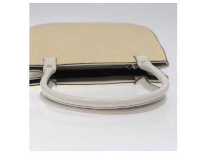 Borsa a spalla in pelle beige Salvatore Ferragamo Auth ac3690 - vista 7