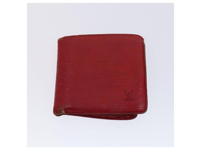 LOUIS VUITTON Portafoglio Epi 4Set Verde Rosso Giallo LV Auth BA640 - vista 10