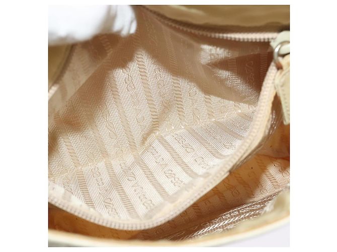 Borsa a Spalla PRADA in Pelle Beige Auth bs23766 - vista 11