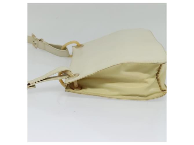 Borsa a Spalla PRADA in Pelle Beige Auth bs23766 - vista 3