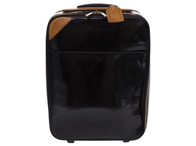 LOUIS VUITTON Valigia Pegas 45 Monogram Vernis Amarante M91277 LV Auth MY187 Bordò - vista 13