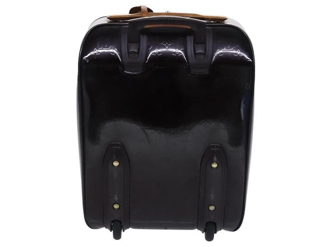 LOUIS VUITTON Valigia Pegas 45 Monogram Vernis Amarante M91277 LV Auth MY187 Bordò - vista 2