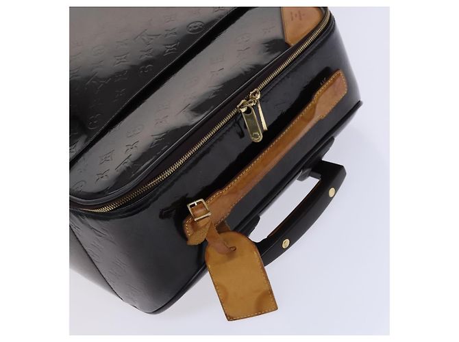 LOUIS VUITTON Valigia Pegas 45 Monogram Vernis Amarante M91277 LV Auth MY187 Bordò - vista 6