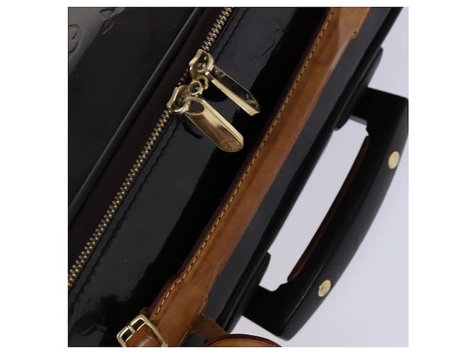 LOUIS VUITTON Valigia Pegas 45 Monogram Vernis Amarante M91277 LV Auth MY187 Bordò - vista 8