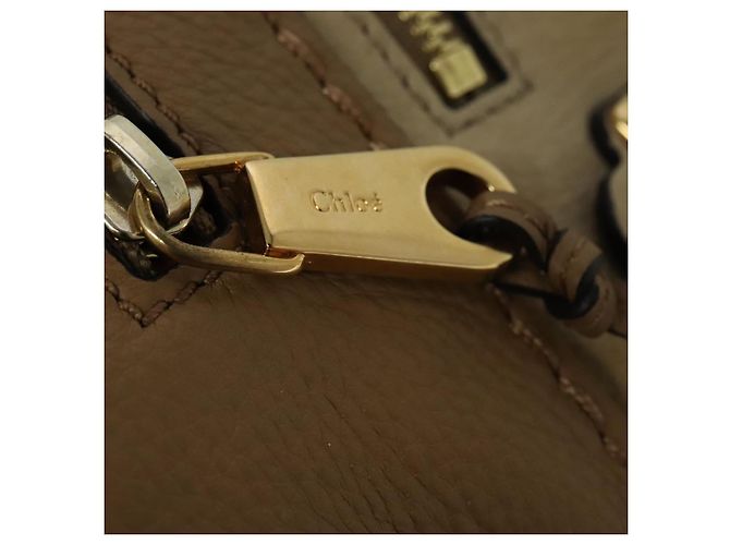 Chloé Borsa a mano in pelle Chloe Angie 2 vie marrone Auth sw210 - vista 10