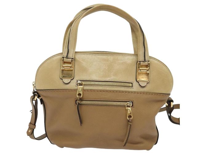 Chloé Borsa a mano in pelle Chloe Angie 2 vie marrone Auth sw210 - vista 13