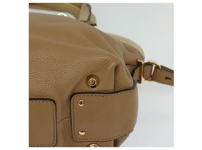 Chloé Borsa a mano in pelle Chloe Angie 2 vie marrone Auth sw210 - vista 16