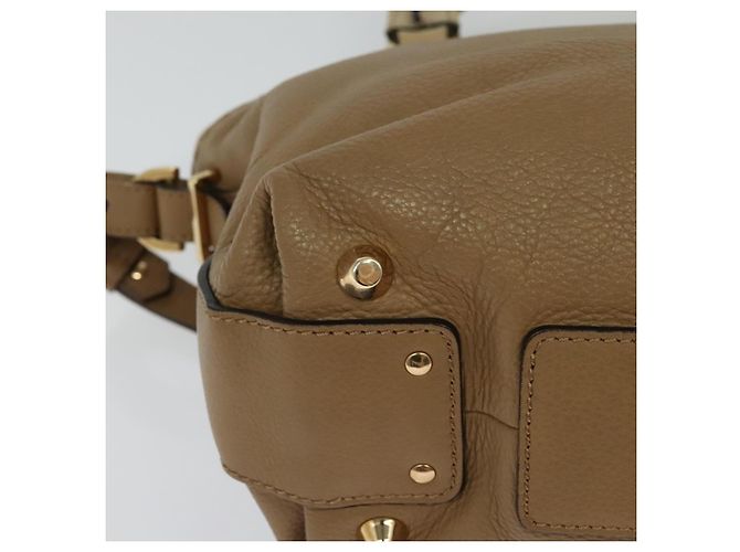 Chloé Borsa a mano in pelle Chloe Angie 2 vie marrone Auth sw210 - vista 17