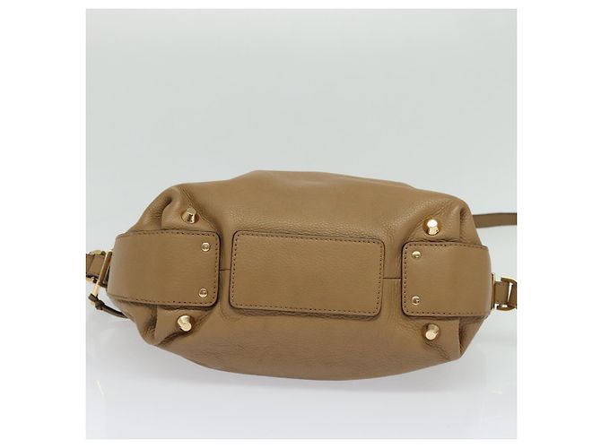 Chloé Borsa a mano in pelle Chloe Angie 2 vie marrone Auth sw210 - vista 5