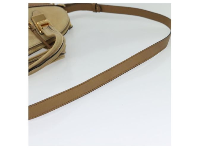 Chloé Borsa a mano in pelle Chloe Angie 2 vie marrone Auth sw210 - vista 8