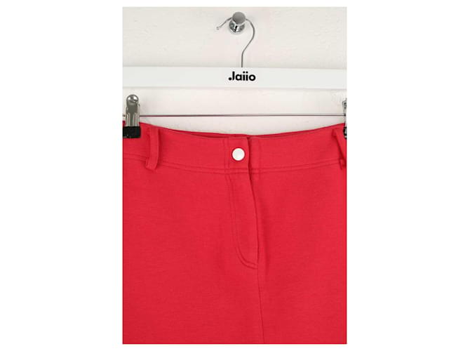 Courreges Mini falda de algodón roja - vista 2