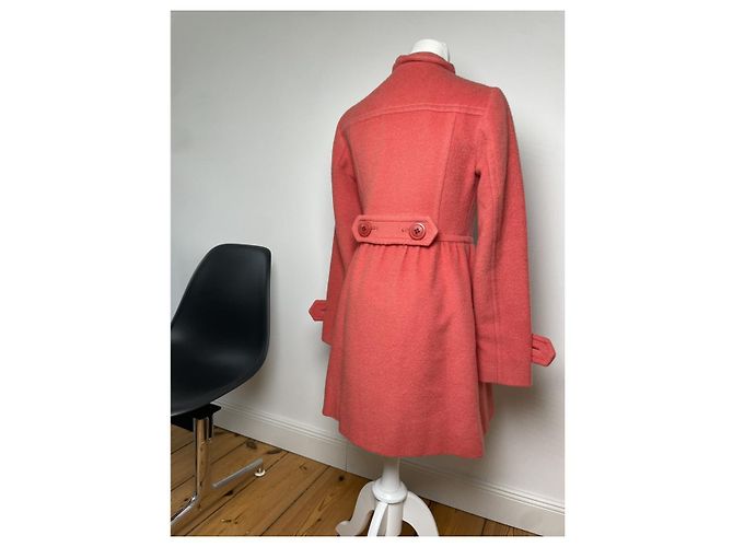 Abrigo trench de lana roja Westminster de Burberry - vista 4