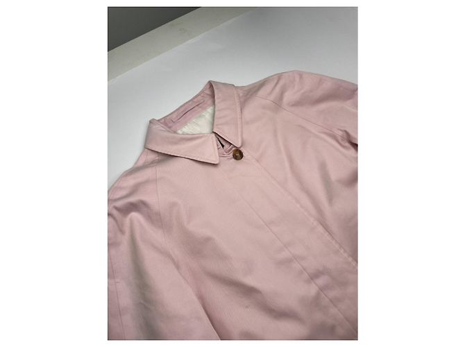 Abrigo de algodón rosa Camden de Burberry - vista 2