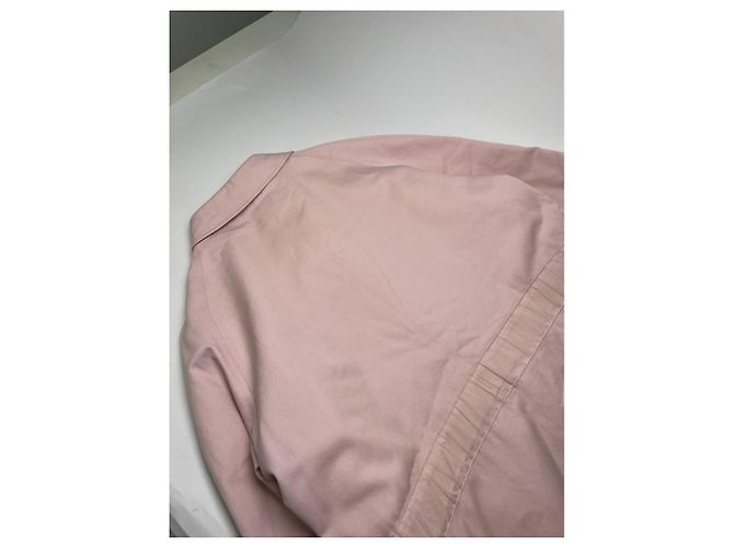 Abrigo de algodón rosa Camden de Burberry - vista 3